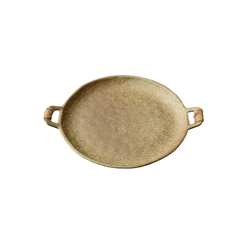 Assiette à deux anses en céramique Méridien, 23 cm, quatre coloris, vue 7