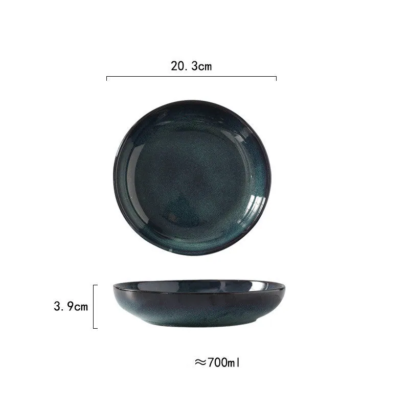 Assiette creuse japonaise en céramique Aurore, 20 ou 25 cm, vue 4