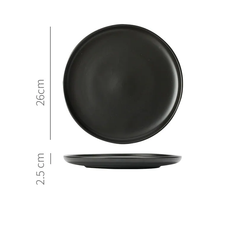 Assiette japonaise en grès mat Ambre, 18,5 et 25 cm, vue 8