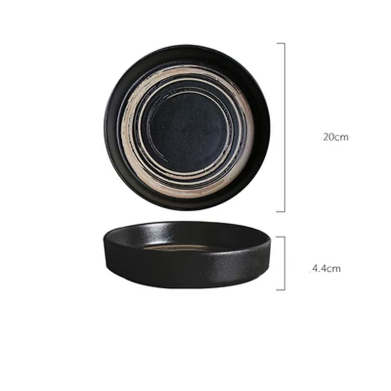 Assiette japonaise en céramique émail de style céladon, vue 8