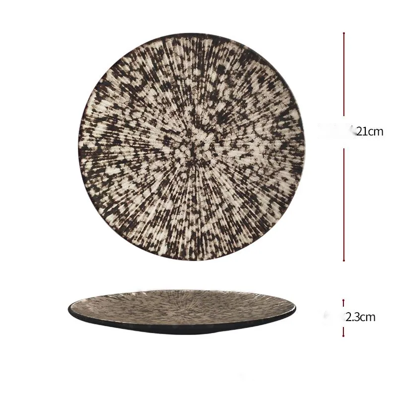 Assiette japonaise en grès à glaçure blanche mate Dahlia, vue 6