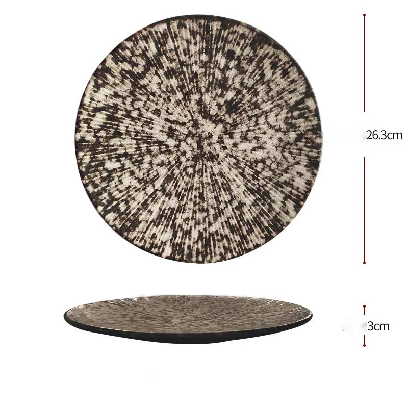 Assiette japonaise en grès à glaçure blanche mate Dahlia, vue 7