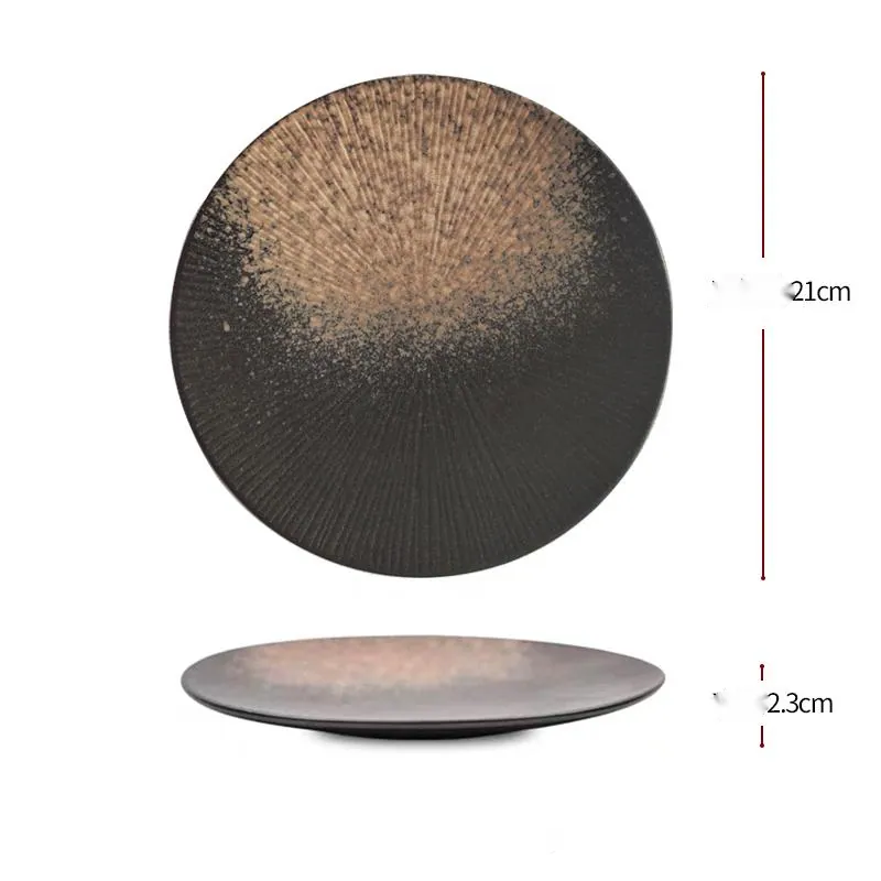 Assiette japonaise en grès à glaçure blanche mate Dahlia, vue 8