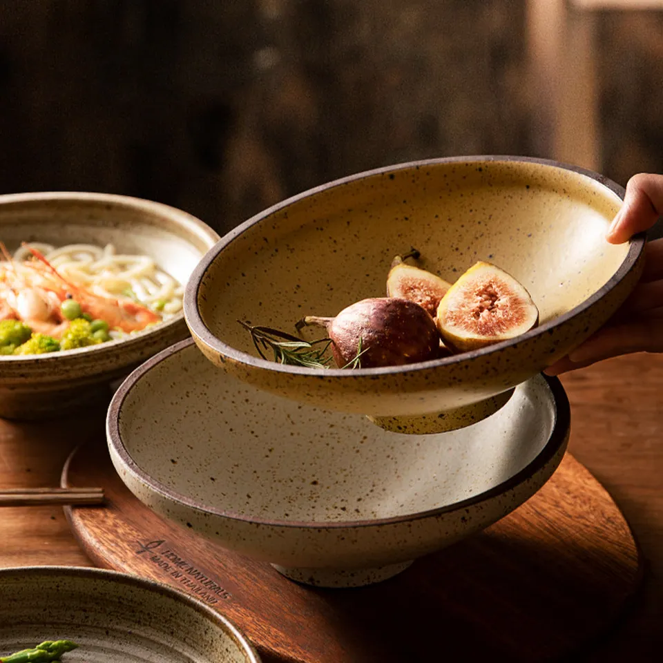 Assiette japonaise en grès Ébène, 21 cm, cinq coloris, vue 3