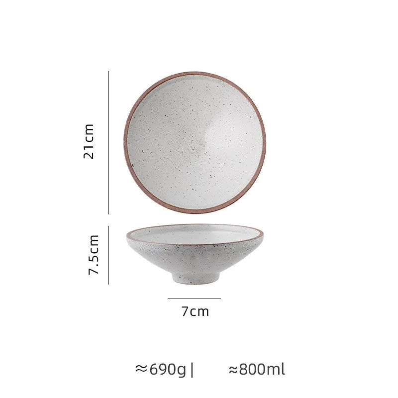 Assiette japonaise en grès Ébène, 21 cm, cinq coloris, vue 7