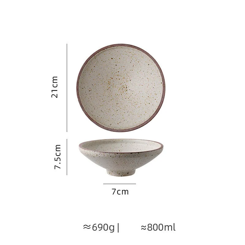 Assiette japonaise en grès Ébène, 21 cm, cinq coloris, vue 8