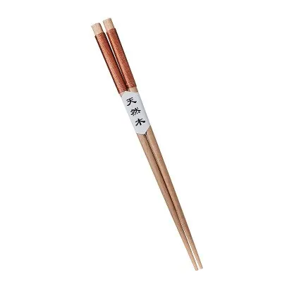 Baguettes japonaises antidérapantes en bois Châtaigne, vue 4