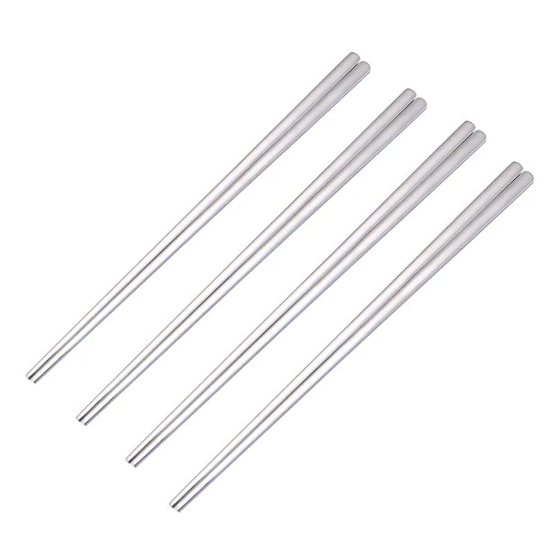 Baguettes japonaises en inox brossé Nickel, vue 3