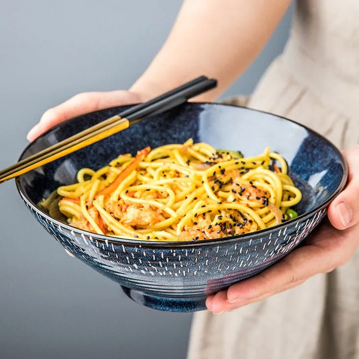 Bol à ramen japonais en grès Fluidité, 900 ml, à l'unité ou en set, vue 2