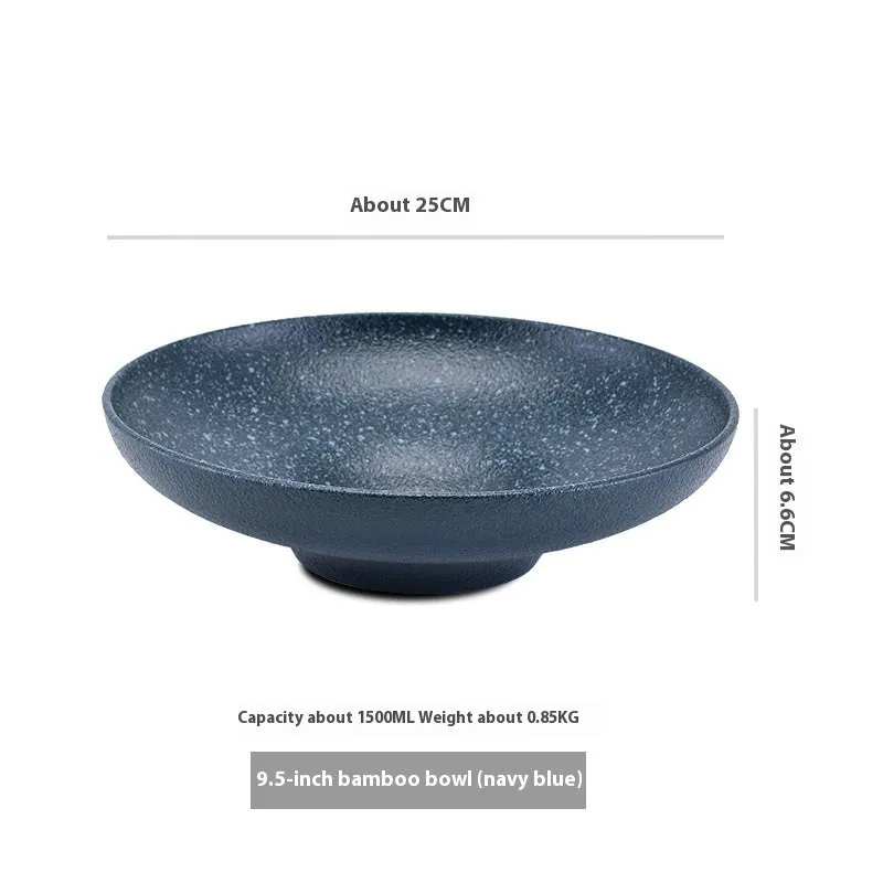 Bol large et assiette creuse en céramique Orchidée