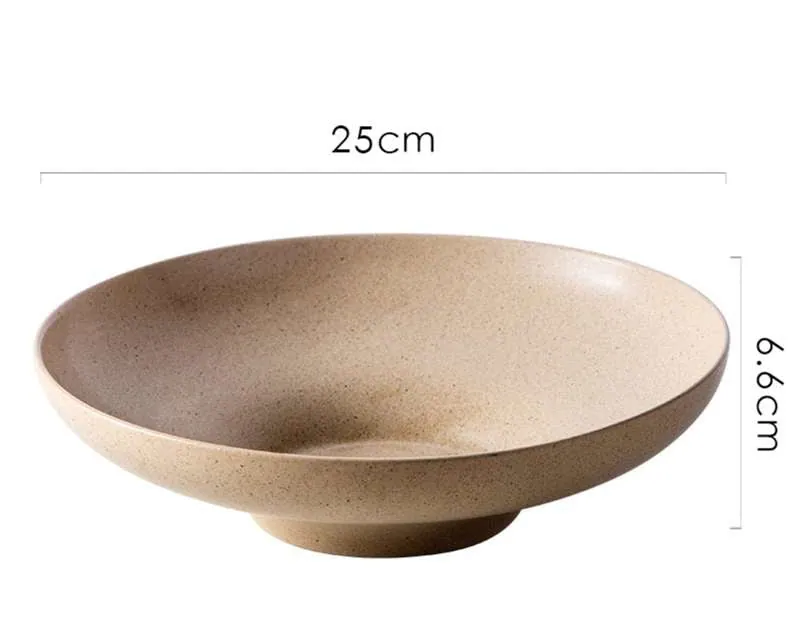 Bol large et assiette creuse en céramique Orchidée, vue 5