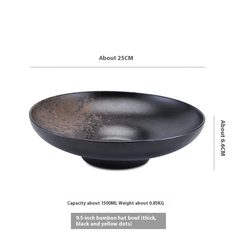 Bol large et assiette creuse en céramique Orchidée, vue 7