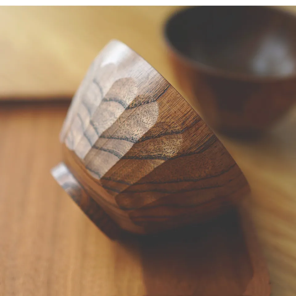 Bol en bois japonais Étoile, 12 cm, pour riz, soupe ou dessert, vue 2