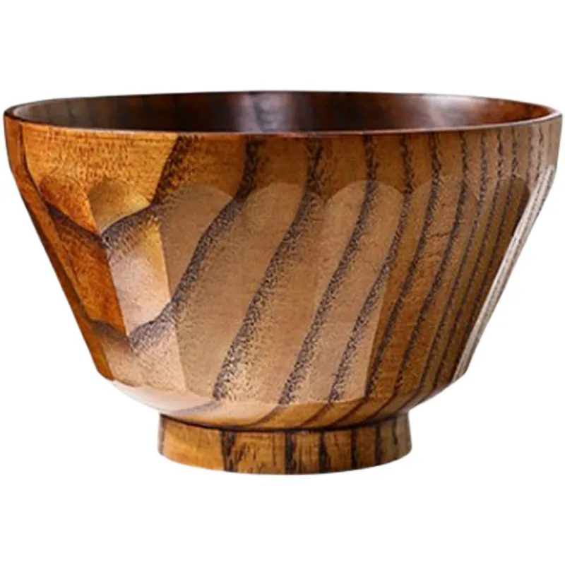 Bol en bois japonais Étoile, 12 cm, pour riz, soupe ou dessert, vue 4