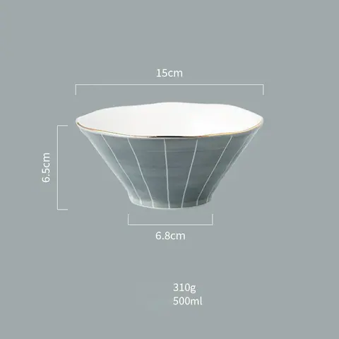 Bol japonais en grès émaillé gris Kogo, 15 ou 20 cm