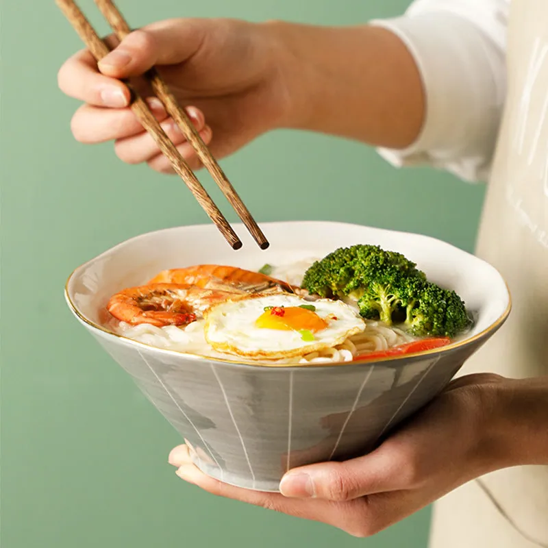 Bol japonais en grès émaillé gris Kogo, 15 ou 20 cm, vue 6