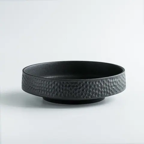 Bol en grès émaillé noir mat Palissandre, 15 cm