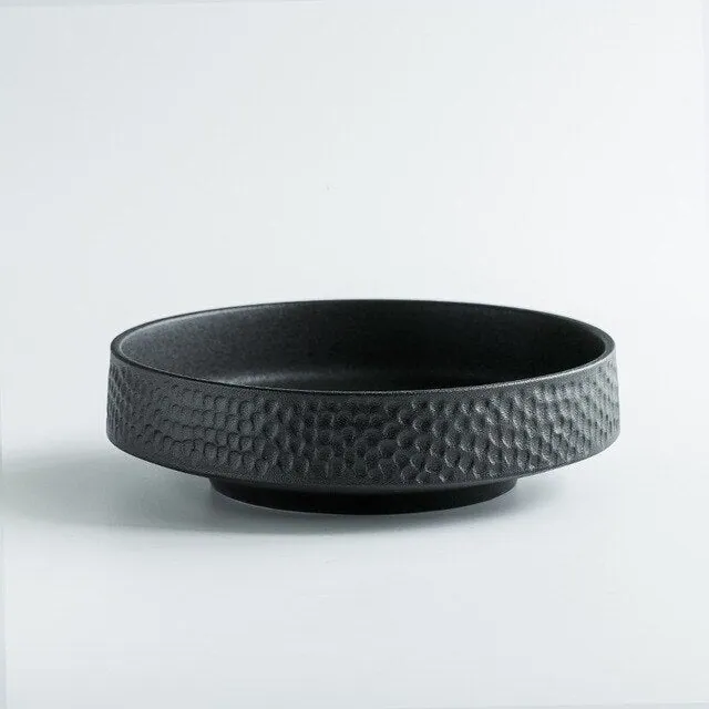 Bol en grès émaillé noir mat Palissandre, 15 cm