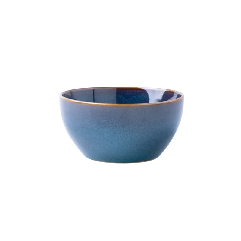 Bol japonais en grès Topaze, 14 cm, glaçure bleu boréal, vue 6
