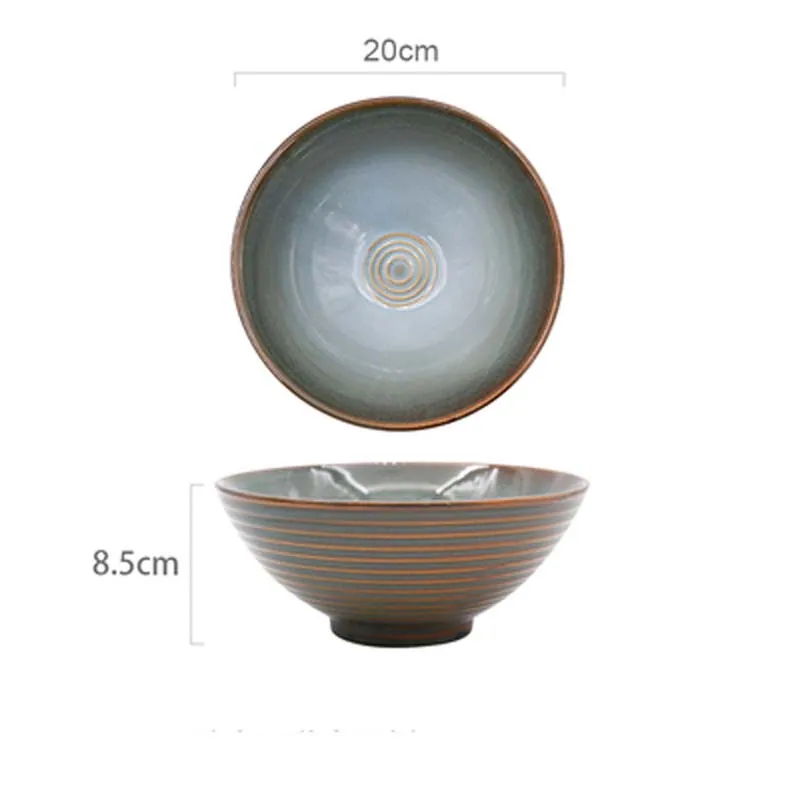 Bol à ramen japonais en céramique Tramontane, 20 cm, vue 5