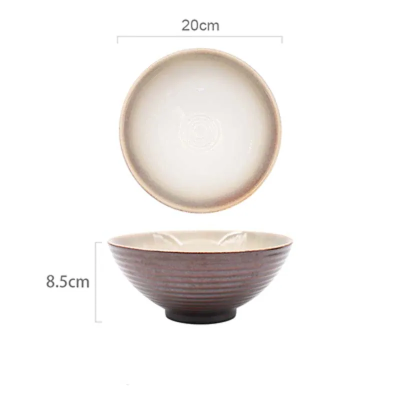 Bol à ramen japonais en céramique Tramontane, 20 cm, vue 6