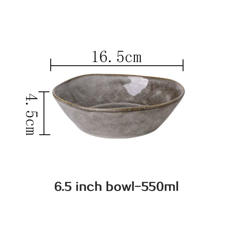 Bol japonais en grès émaillé Uji, gris ou noir métallique, vue 5