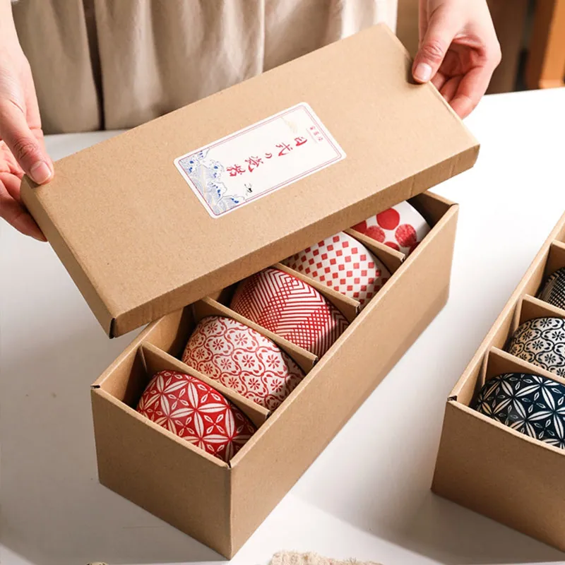 Coffret de 5 bols à riz japonais en céramique Opale, vue 5