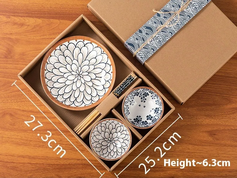 Coffret cadeau de bols japonais en céramique Noblesse, vue 2