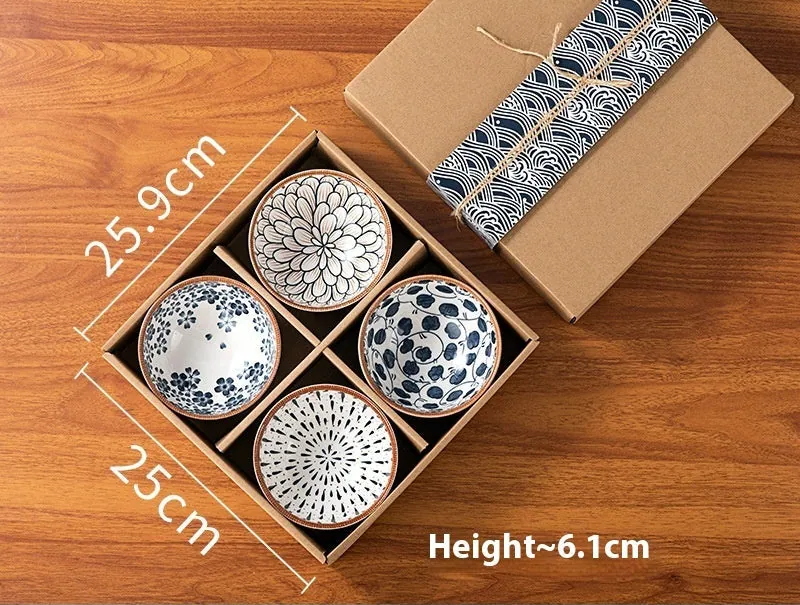 Coffret cadeau de bols japonais en céramique Noblesse, vue 3