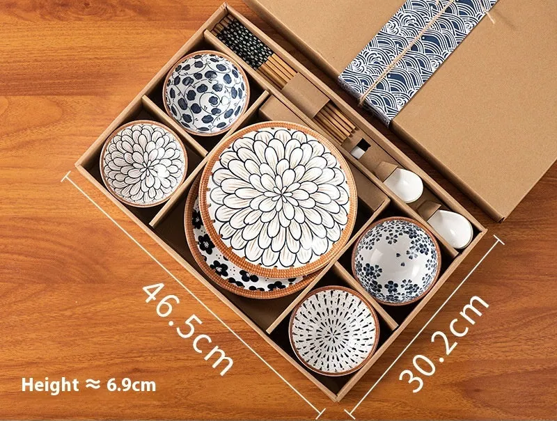 Coffret cadeau de bols japonais en céramique Noblesse, vue 4
