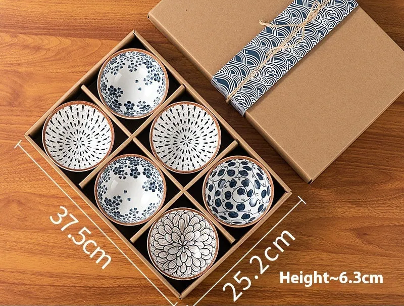Coffret cadeau de bols japonais en céramique Noblesse, vue 6