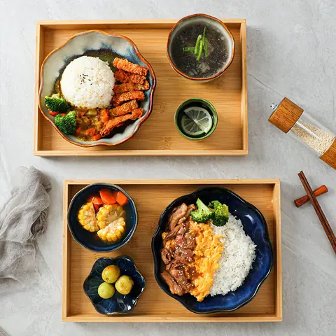 Assiettes, bols et tasses japonais en grès Équilibre