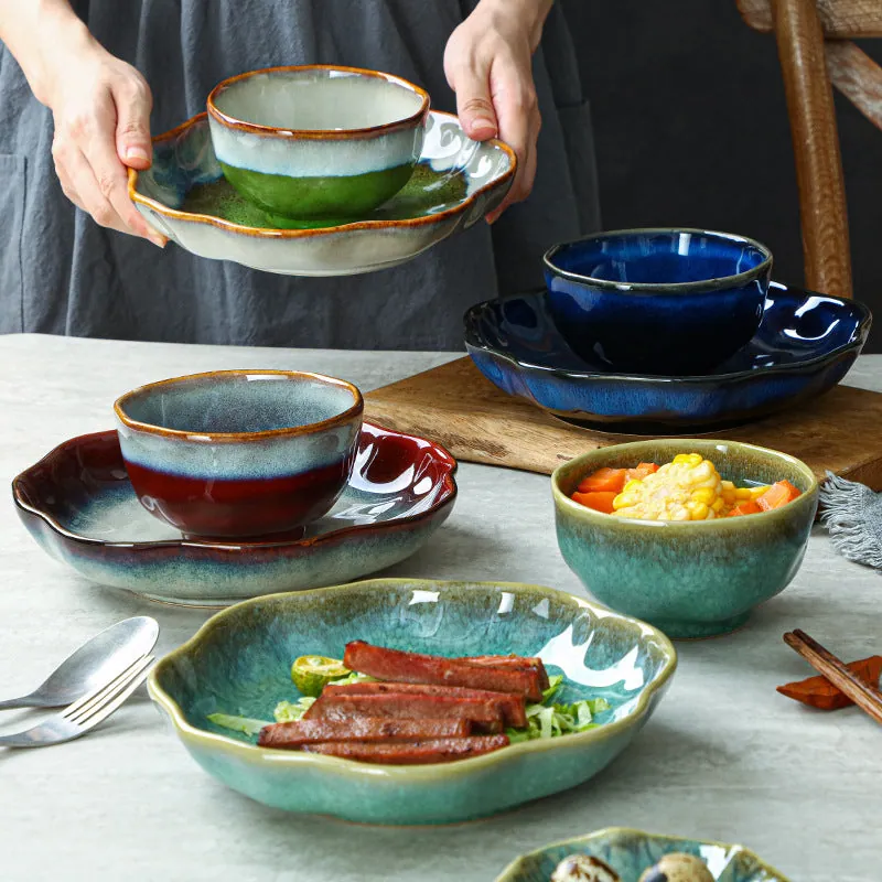 Assiettes, bols et tasses japonais en grès Équilibre, vue 2