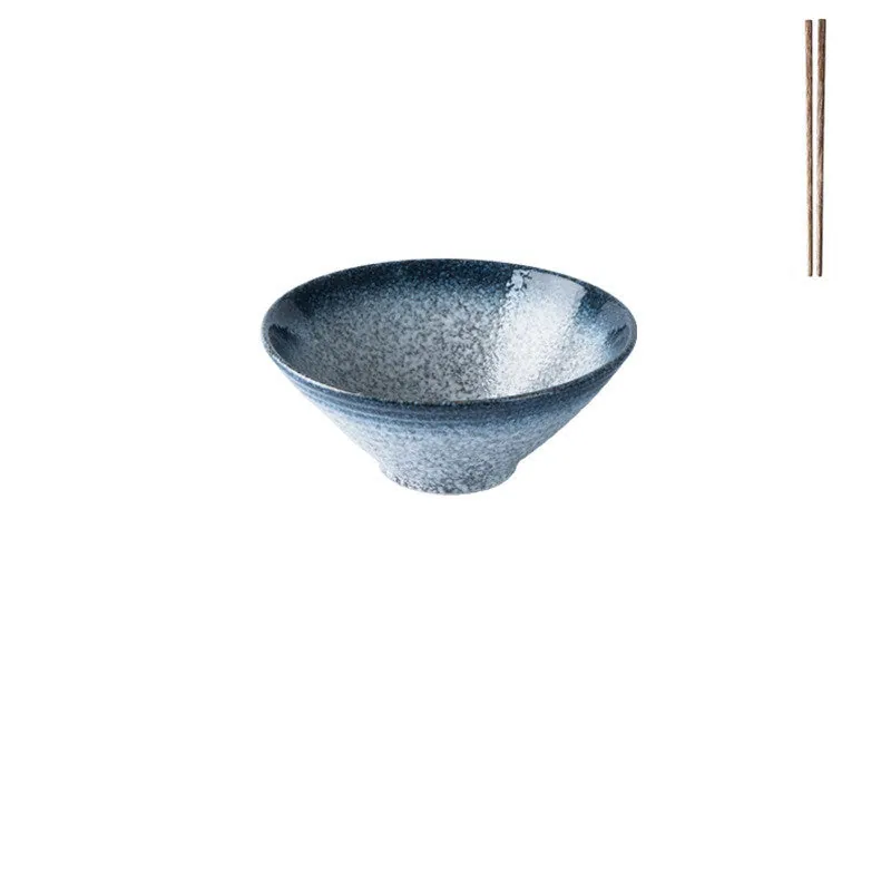 Grand bol à ramen japonais en grès Ultramarin, vue 4