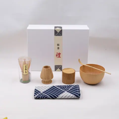 Kit matcha japonais 6 pièces en coffret Glycine