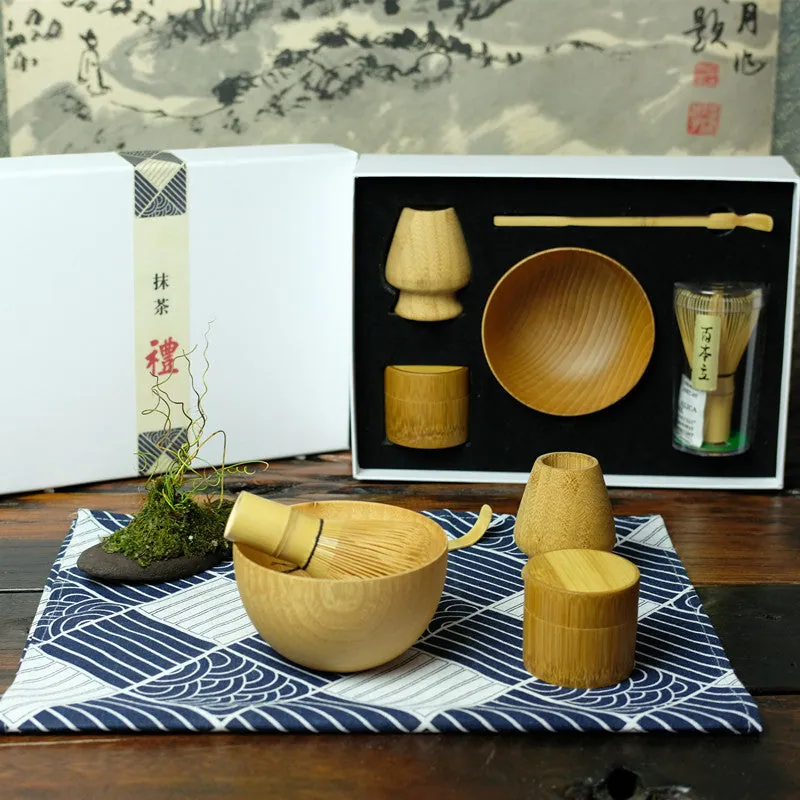 Kit matcha japonais 6 pièces en coffret Glycine, vue 4