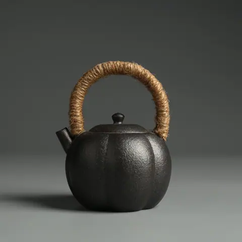 Mini théière japonaise en grès Atelier, 250 ml, anse en cordage