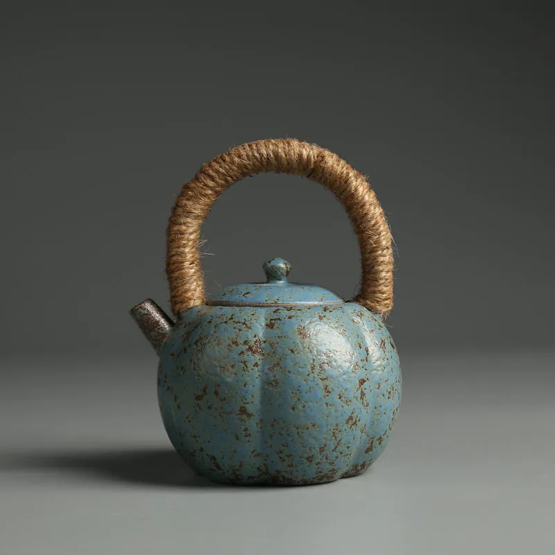 Mini théière japonaise en grès Atelier, 250 ml, anse en cordage, vue 2