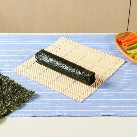 Natte à sushi en bambou naturel Ermitage, 24 × 24 cm