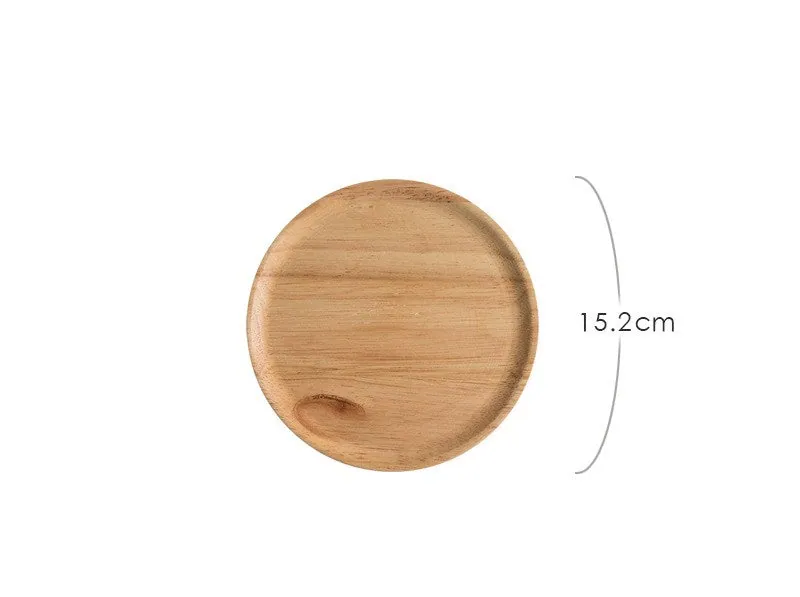 Plateau rond en bois d'acacia ou d'hévéa Sirocco, vue 3
