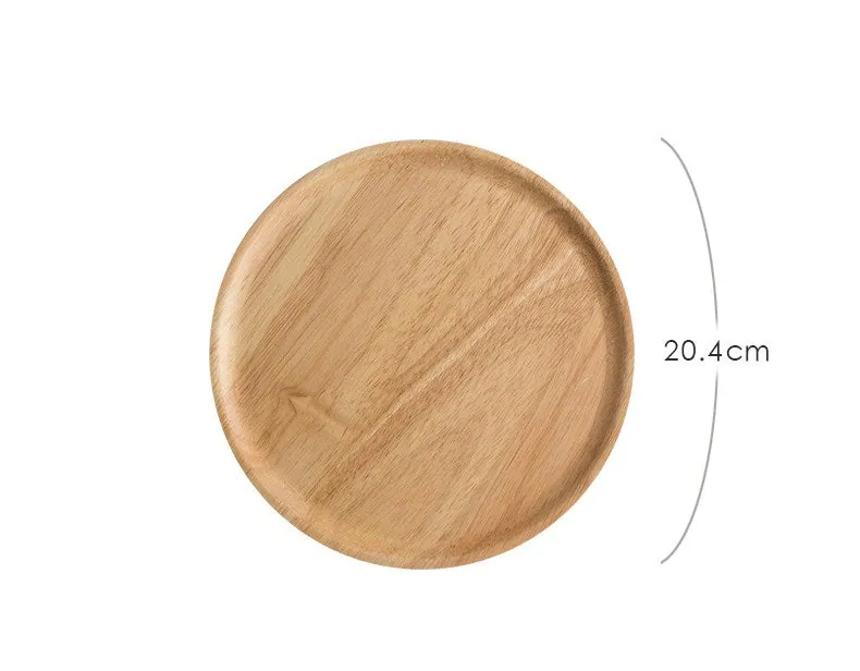 Plateau rond en bois d'acacia ou d'hévéa Sirocco, vue 6