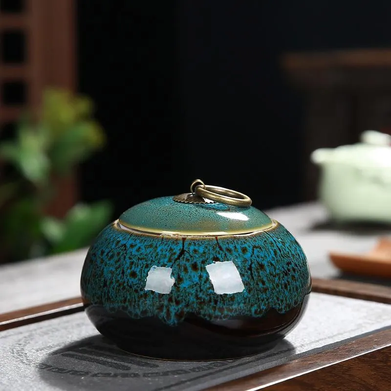 Pot à thé en céramique émaillée à couvercle Étain