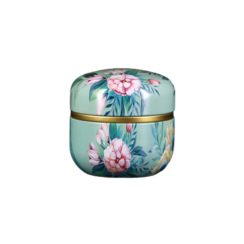 Boîte à thé en métal à motifs floraux Subtilité, 6 coloris, vue 2