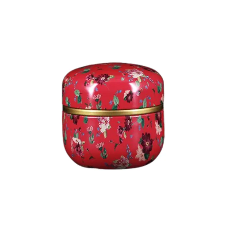 Boîte à thé en métal à motifs floraux Subtilité, 6 coloris, vue 3