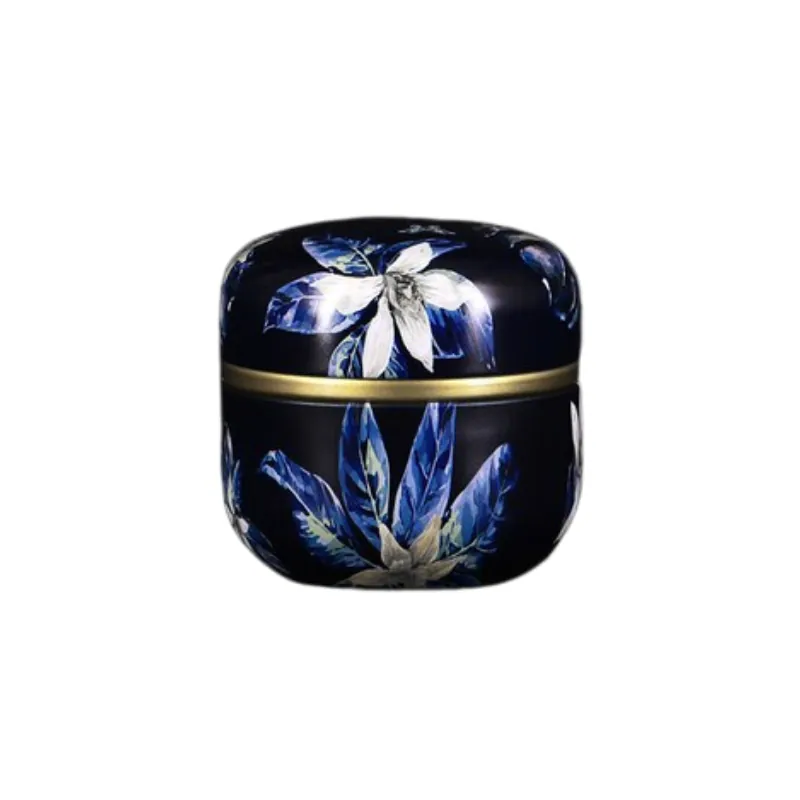 Boîte à thé en métal à motifs floraux Subtilité, 6 coloris, vue 6