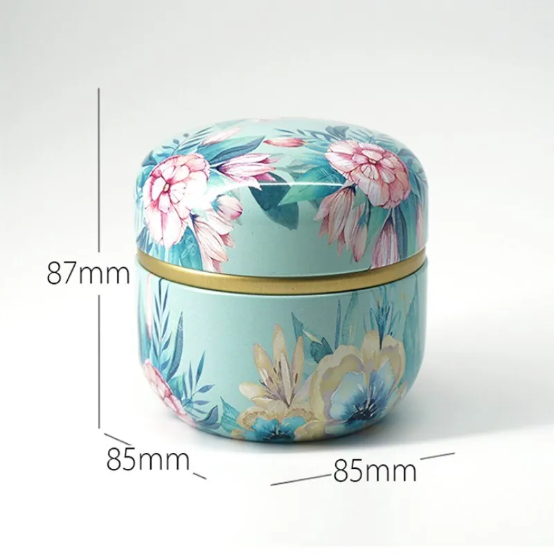 Boîte à thé en métal à motifs floraux Subtilité, 6 coloris, vue 7