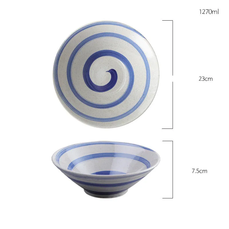 Bol à ramen japonais en grès Équinoxe, 20, 23 ou 25,5 cm, deux coloris, vue 3