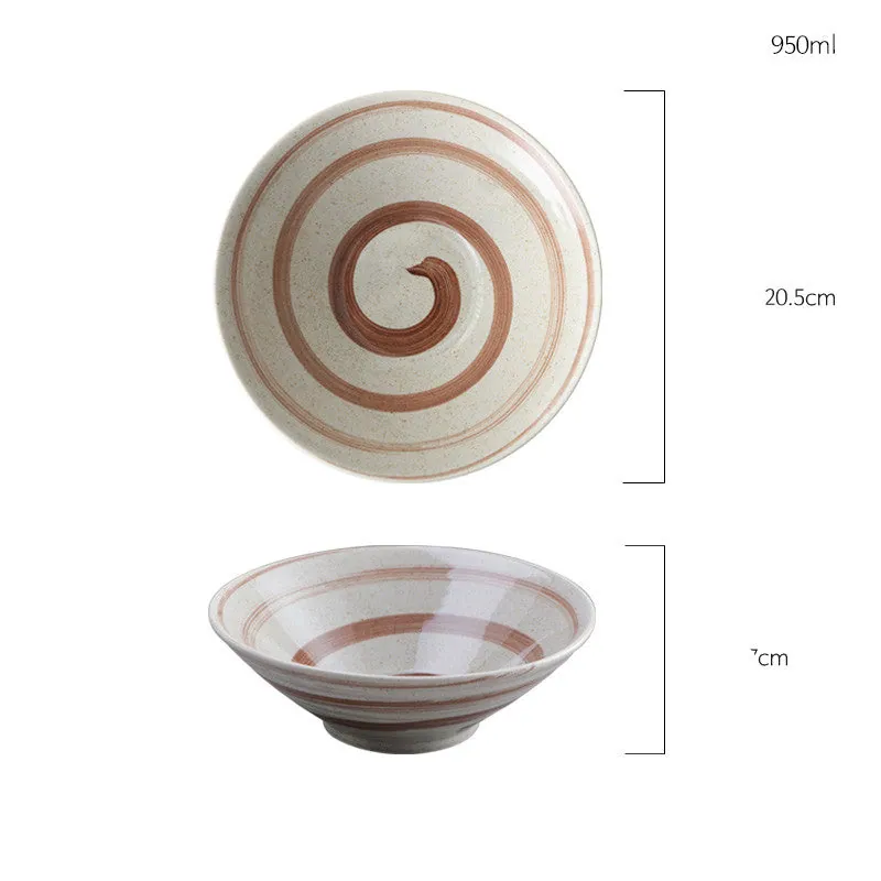 Bol à ramen japonais en grès Équinoxe, 20, 23 ou 25,5 cm, deux coloris, vue 4