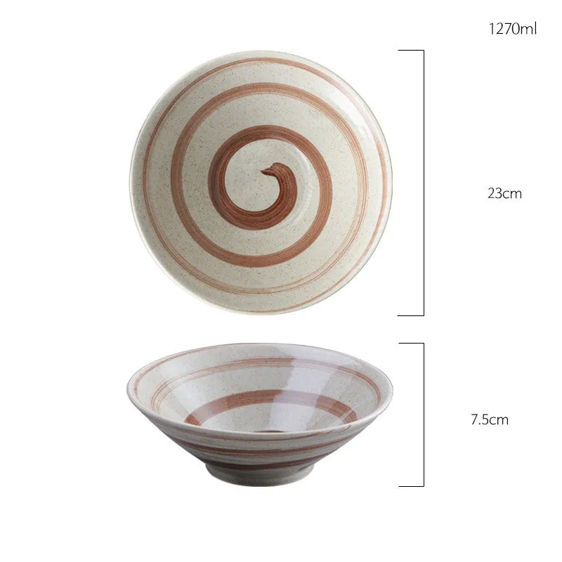 Bol à ramen japonais en grès Équinoxe, 20, 23 ou 25,5 cm, deux coloris, vue 5