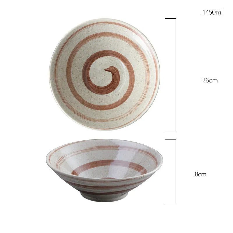 Bol à ramen japonais en grès Équinoxe, 20, 23 ou 25,5 cm, deux coloris, vue 6